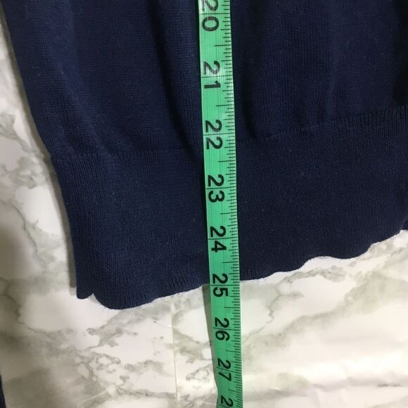 LANDS’ END SUPIMA COTTON MULTICOLOR STRIPE BUTTON FRONT LONG SLEEVE CARDIGAN S - Picture 6 of 8
